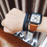 Buy Shop Fossil Inscription Multifunction Silver Dial Brown Leather Strap Watch for Men - BQ2658 USA Online