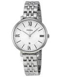Buy Shop Fossil Jacqueline White Dial Silver Steel Strap Watch for Women - ES3433 USA Online