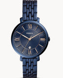 Buy Shop Fossil Jacqueline Blue Dial Blue Steel Strap Watch for Women - ES4094 USA Online