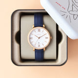 Buy Shop Fossil Jacqueline White Dial Blue Leather Strap Watch for Women - ES4291 USA Online