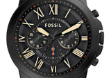 Buy Shop Fossil Grant Chronograph Black Dial Brown Leather Strap Watch for Men - FS5241 USA Online