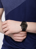 Buy Shop Fossil The Commuter Brown Dial Black Steel Strap Watch for Men - FS5277 USA Online