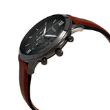 Buy Shop Fossil Neutra Chronograph Grey Dial Brown Leather Strap Watch for Men - FS5512 USA Online