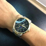 Buy Shop Fossil Neutra Moonphase Multifunction Black Dial Two Tone Steel Strap Watch for Men - FS5906 USA Online