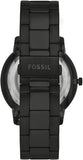 Buy Shop Fossil Neutra Automatic Skeleton Black Dial Black Steel Strap Watch for Men - ME3183 USA Online