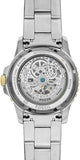 Buy Shop Fossil FB-01 Automatic Skeleton Blue Dial Two Tone Steel Strap Watch for Men - ME3191 USA Online