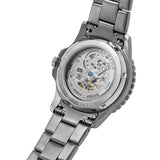 Buy Shop Fossil FB-01 Automatic Skeleton Black Dial Grey Steel Strap Watch for Men - ME3201 USA Online