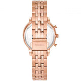 Buy Shop Fossil Neutra Chronograph Mother of Pearl Brown Dial Rose Gold Steel Strap Watch for Women - ES5218 USA Online