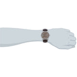 Fossil Twist Chronograph Multifunction Taupe Dial Brown Leather Strap Watch for Men - ME1098