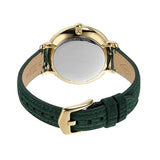 Buy Shop Fossil Jacqueline Multifunction Moonphase Mother of Pearl White Dial Green Leather Strap Watch for Women - ES5244 USA Online