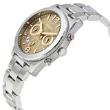 Buy Shop Fossil Perfect Boyfriend Taupe Dial Silver Steel Strap Watch for Women - ES4146 USA Online