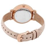 Buy Shop Fossil Jacqueline Three Hand Mother of Pearl Dial Pink Leather Strap Watch for Women - ES4671 USA Online