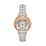 Buy Shop Fossil Jacqueline Mother of Pearl Dial Grey Leather Strap Watch for Women - ES4672 USA Online