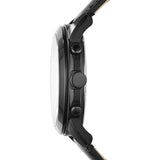 Buy Shop Fossil Grant Chronograph Black Dial Black Leather Strap Watch for Men - FS5132 USA Online