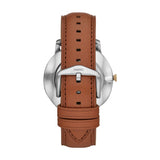 Buy Shop Fossil The Minimalist 3H Blue Dial Brown Leather Strap Watch for Men - FS5499 USA Online