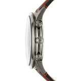 Buy Shop Fossil Townsman Chronograph Gray Dial Brown Leather Strap Watch for Men - FS5522 USA Online