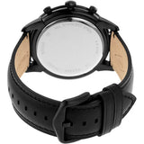 Buy Shop Fossil Goodwin Chronograph Black Dial Black Leather Strap Watch for Men - FS5585 USA Online