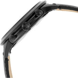 Buy Shop Fossil Goodwin Chronograph Black Dial Black Leather Strap Watch for Men - FS5585 USA Online
