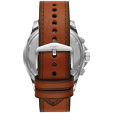 Buy Shop Fossil Dillinger Luggage Chronograph Green Dial Brown Leather Strap Watch for Men - FS5734 USA Online