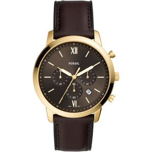 Buy Shop Fossil Neutra Chronograph Brown Dial Brown Leather Strap Watch for Men - FS5763 USA Online