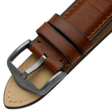 Buy Shop Fossil Garrett Chronograph Grey Dial Brown Leather Strap Watch for Men - FS5770 USA Online