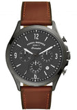 Buy Shop Fossil Forrester Chronograph Grey Dial Brown Leather Strap Watch for Men - FS5815 USA Online