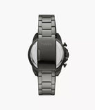 Buy Shop Fossil Bronson Chronograph Black Dial Grey Steel Strap Watch for Men - FS5852 USA Online