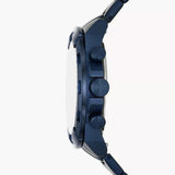 Buy Shop Fossil Bronson Chronograph Blue Dial Blue Steel Strap Watch for Men - FS5916 USA Online