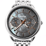 Buy Shop Fossil Tailor Mother of Pearl Black Dial Silver Steel Strap Watch for Women - ES3911 USA Online