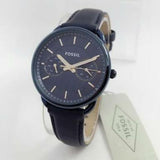 Buy Shop Fossil Tailor Blue Dial Blue Leather Strap Watch for Women - ES4092 USA Online