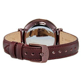 Buy Shop Fossil Jacqueline Burgundy Dial Burgundy Leather Strap Watch for Women - ES4099 USA Online