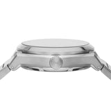 Buy Shop Fossil Everett Automatic Skeleton Blue Dial Silver Steel Strap Watch for Men - ME3220 USA Online