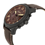 Buy Shop Fossil Grant Chronograph Brown Dial Brown Leather Strap Watch for Men - FS5088 USA Online