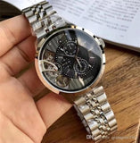 Buy Shop Fossil Townsman Multifunction Black Dial Silver Steel Strap Watch for Men - ME1135 USA Online