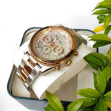 Buy Shop Fossil Perfect Boyfriend Mother of Pearl Dial Two Tone Steel Strap Watch for Women - ES4135 USA Online