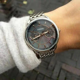 Buy Shop Fossil Tailor Mother of Pearl Black Dial Silver Steel Strap Watch for Women - ES3911 USA Online