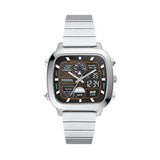 Buy Shop Fossil Retro Analog-Digital Black Dial Silver Steel Strap Watch for Men - FS5890 USA Online