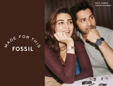 Buy Shop Fossil Bronson Automatic Skeleton Black Dial Brown Leather Strap Watch for Men - ME3219 USA Online