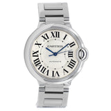 Buy Shop Cartier Ballon Bleu De Cartier Silver Dial Silver Steel Strap Watch for Women - WSBB0048 USA Online