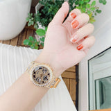 Buy Shop Guess Moonlight Diamonds Gold Dial Gold Steel Strap Watch for Women - GW0320L5 USA Online