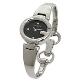 Buy Shop Gucci Guccisima Quartz Black Dial Silver Steel Strap Watch For Women - YA134501 USA Online