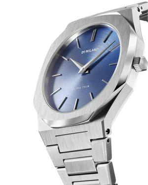 Buy Shop D1 Milano Ultra Thin Blue Dial Silver Steel Watch for Men - D1-UTBJ03 USA Online