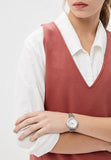 Buy Shop Guess Quartz Silver Dial Silver Mesh Bracelet Watch For Women - W1152L1 USA Online