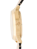 Gucci G Timeless Skeleton 16K Gold Mother of Pearl Dial Pink Leather Strap Watch For Women - YA1264110