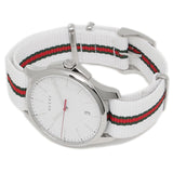 Buy Shop Gucci G Timeless Quartz White DIal White NATO Strap Watch For Men - YA126322 USA Online