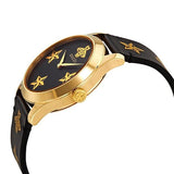 Buy Shop Gucci G-Timeless Black Dial Black Leather Strap Watch For Women - YA1264055 USA Online