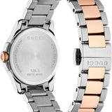 Gucci G Timeless Grey Dial Two Tone Steel Strap Watch For Women - YA126527