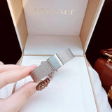 Buy Shop Guess Quartz Silver Dial Silver Mesh Strap Watch For Women - GW050L1 USA Online