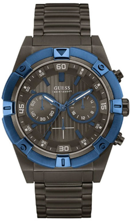 Buy Shop Guess Sport Analog Grey Dial Grey Steel Strap Watch for Men - W0377G5 USA Online