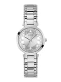 Buy Shop Guess Night Life Clear Silver Dial Silver Steel Strap Watch for Women - GW0470L1 USA Online